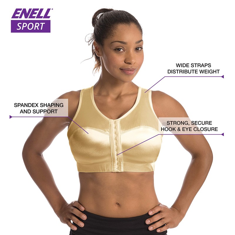 ENELL High Impact Sports Bra (100),3,Ecru