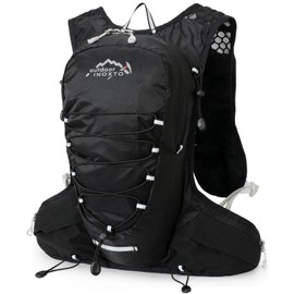 INOXTO Running Backpack, 5L Lightweight Hydration Bag, Suitable for Outdoor Hiking, Cycling Competition, Mountaineering Hydration Vest, Backpack, Men and Women (Black)