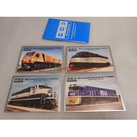 1992 GM EMD Electro Motive Set of 4 Locomotive Data Collector Cards Sealed