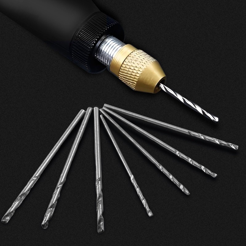 Hordion Micro Drill Bit Set 0.3-1.6mm, HSS Tiny Drill Bits