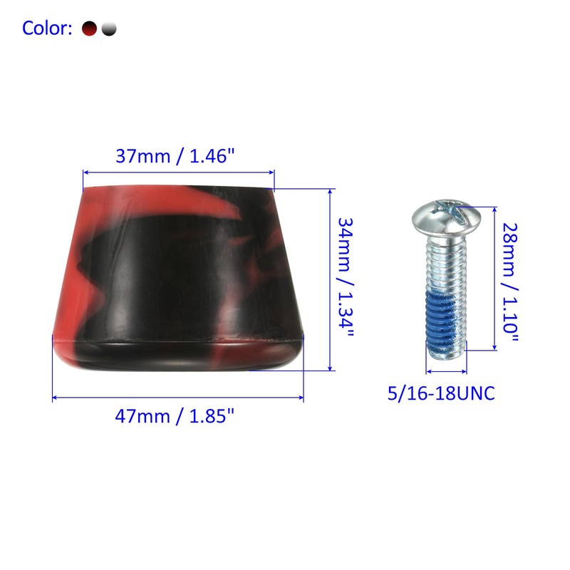 M METERXITY 2 Set Roller Skate Stopper - Rubber Brake