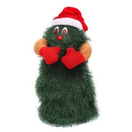 Plush Christmas Tree, Electric, Singing, Dancing, Christmas Tree, Cute, Interesting, Rotating, Electric, Plush Christmas Tree, Toy for Holiday (24 cm)