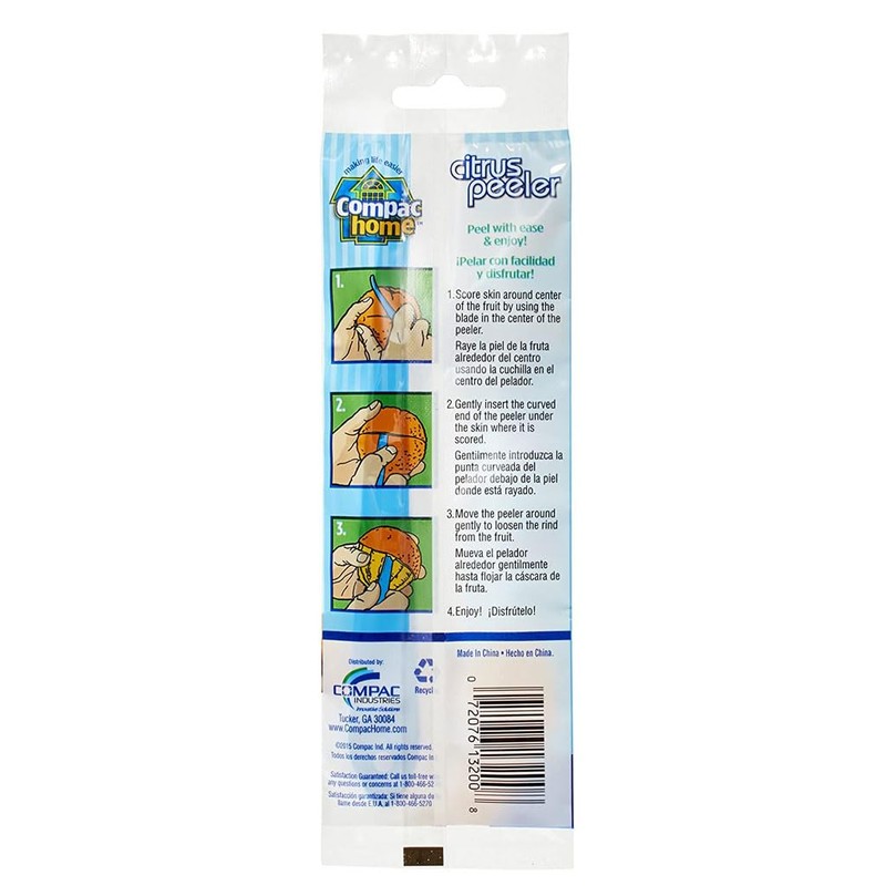 COMPAC HOME Citrus Peeler to Remove Orange, Grapefruit, Lime Skins