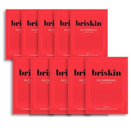 briskin Real Fit Secondskin Anti-Aging Mask Sheet 10 Sheets - Secondskin Anti-Aging Mask