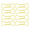 100pcs Colored Dog Bone Shape Paper Clips Black Lightweight Notebook