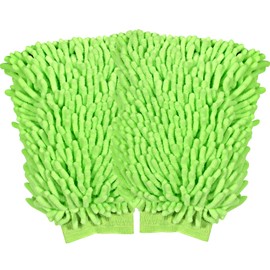 INFICRIME Car Wash Mitt, 2PK Premium Chenille Microfiber Wash Mitt, Scratch-Free & Lint-Free, Rich Foam, Highly Absorbent, Perfect for Car Washing and Detailing, 7.12''X10.14''