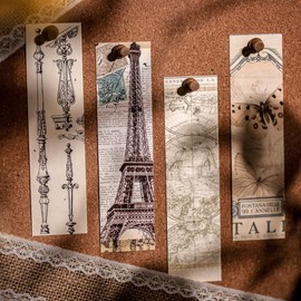 Generic 30PCS Vintage Aesthetic Bookmarks for Reading Women, Retro Natural Butterfly Flower Boxed Cardboard Paper Bookmarks Gifts for Book Lovers (B - 30 PCS)