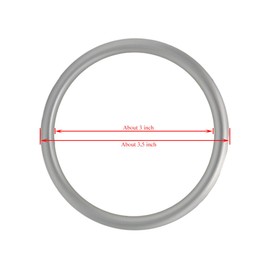 UNISOAR Aluminium Baby Sling Rings for Baby Carriers & Slings 3" Large Size Silver Color 1 Pair