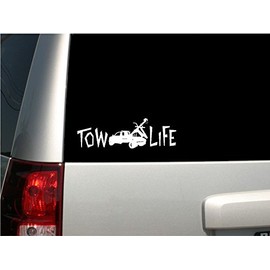 Appalachian Decals - 7" White"Tow Life" Decal - Tow Truck Driver Pride - Made in The USA