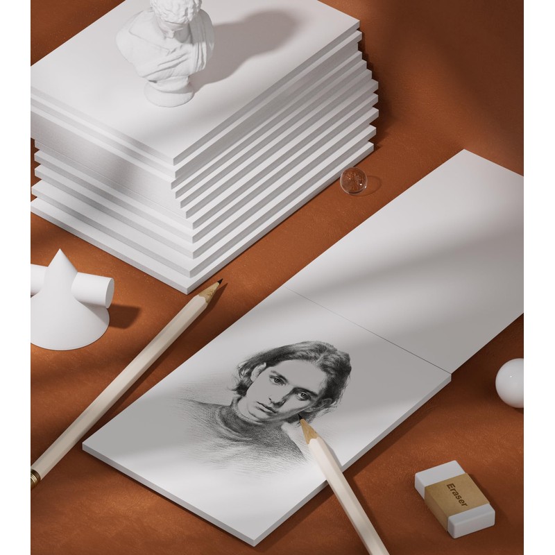 10 Pieces Notepad A6 Notepads Small Writing Pad A6 White