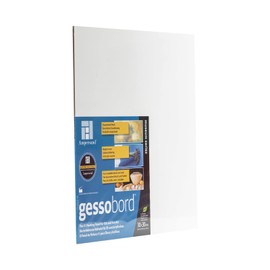 Ampersand - Panel Gessobord de Madera ideal para Acrílicos, Alquídicos, Óleos, Collage y Técnicas Mixtas 3 mm, 30 x 30 cm