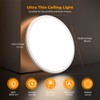 BLNAN LED Flush Mount Ceiling Light with Remote Control, 15.4
