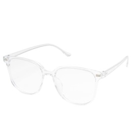 Sangcca Blue Light Filter Glasses, Computer Glasses, Gaming Protective Glasses, Glasses Frame, Blue Light Glasses, UV Blue Blocked, Super Light Reduction of Eye Strain, Transparent, transparent