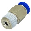 Niigata Seiki BeHAUS PC10-02 One-touch Fitting for Tubes, Straight Tube