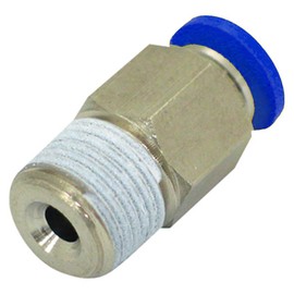 Niigata Seiki BeHAUS PC10-02 One-touch Fitting for Tubes, Straight Tube Outer Diameter: 0.4 inches (10 mm), Made in Japan