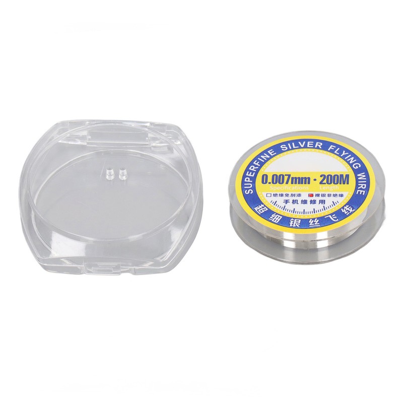 0.007mm Superfine Silver Jumping Wire Stretchable Ultra Fine Electronic Maintenance