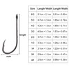 Baitholder Fishing Hooks Long Shank Beak Baitholder Hooks 100Pcs Black