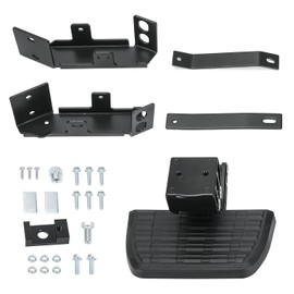 75413-01A Truck Bed Step Retractable Step Side Step Compatible with Ford 2017 2018 2019 2020 2021 2022 F-250 F-350 Super Duty, Folding Truck Step