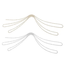 FOMIYES Nail Art Chain Shiny Rhinestone Chain Charms DIY Nail Decoration Manicure Ornament