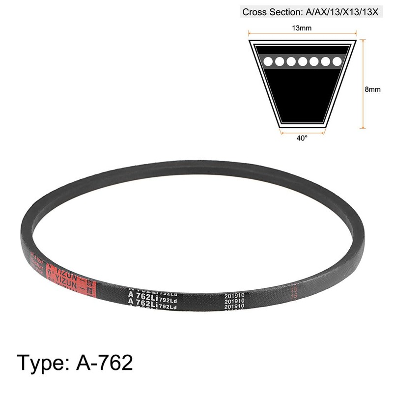 sourcing map A762 V-Belts 762mm Inner Girth 13mm Top Width