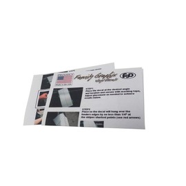 FGD Fender Hash Stripe Graphics Decal Sticker Set Universal Fits Car Truck or SUV (Hm02) 9.5" x 23" (Black)