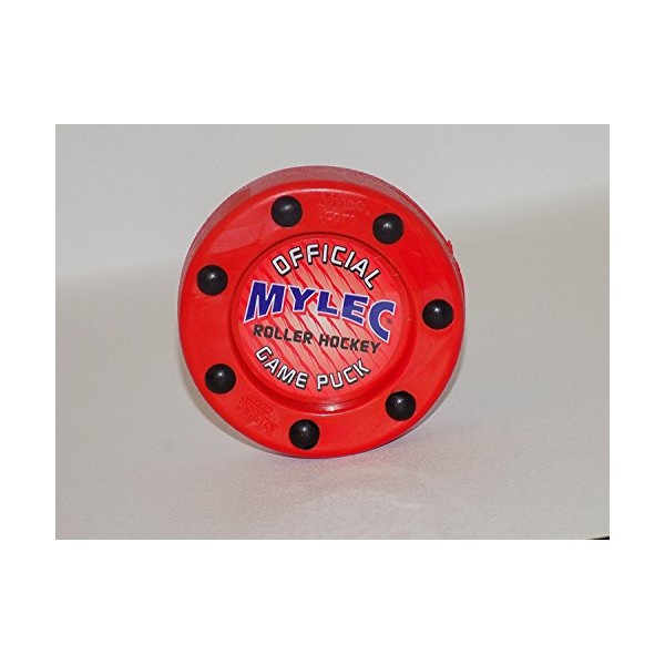 Mylec Official Roller Hockey Game Puck, Red, (Pack of 3)