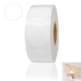 Round Stickers 25 mm, Colour Coding Labels Roll, Pack of 500 25 mm Round Colour Coding, Coding Dots, Round Stickers, White Round Stickers, Circle Dot Stickers, for Office, Classroom