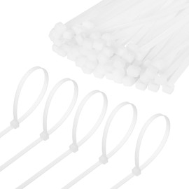 M METERXITY 1000-Pack Nylon Zip Ties 16 Inch 49 Lbs Nylon Cable Wire Ties Self-Locking Cable Zip Ties for Indoor/Outdoor/Home/Office/Garden/Workshop/Bundling Securing [White]