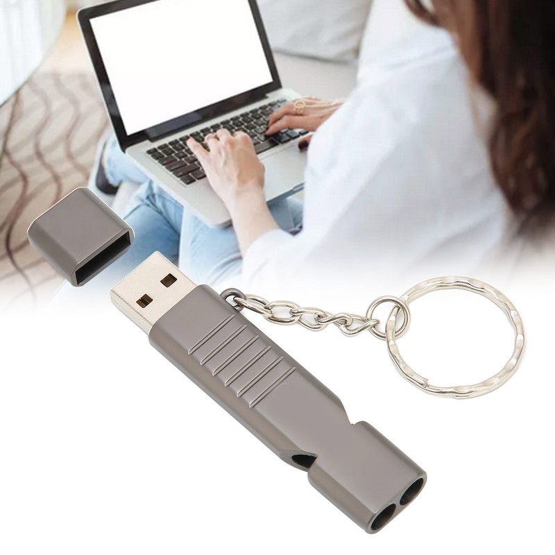 Whistle USB Flash Drives Aluminum Alloy Outdoor Waterproof USB Flash