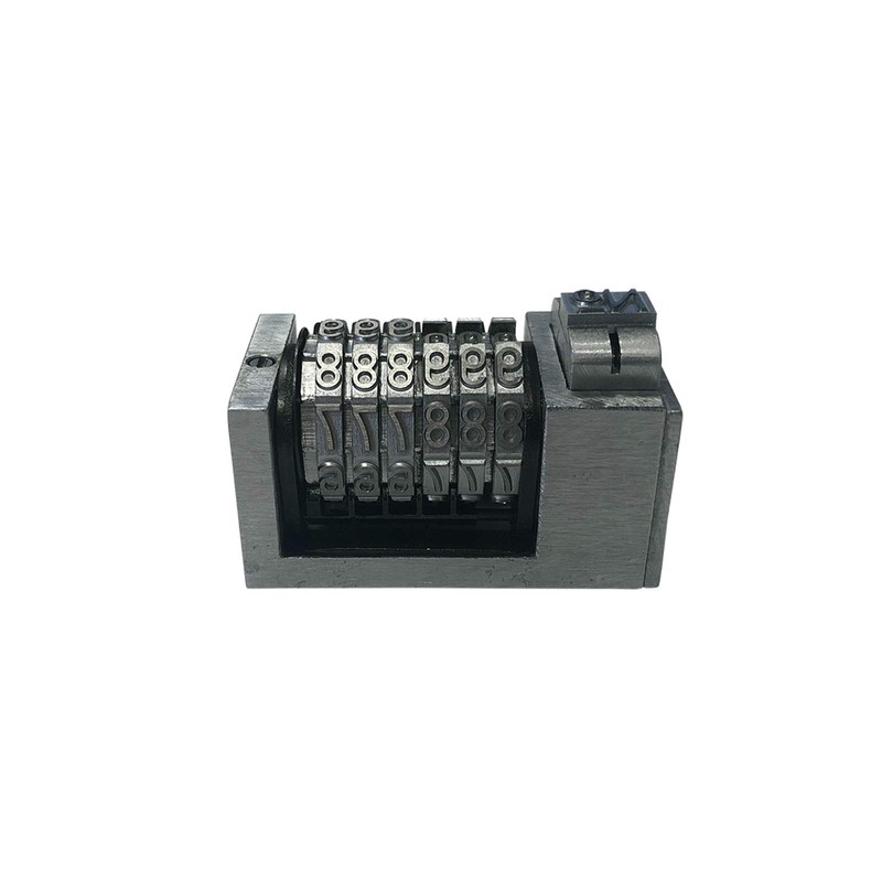 Numbering Machine 5/32" 6 Digits Backward Gothic (Steel) with 3