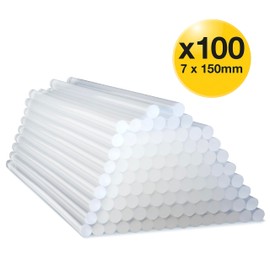 Tacwise 1562 Extra-Long Hot Melt Glue Sticks, 7mm x 150mm, Pack of 100, Clear