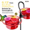 iBorn Small Hummingbird Feeder Hummingbird Feeders for Outdoors Hanging 4PCS