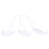 Kingrol 200 Plastic Appetizer Spoons, Disposable Tasting Spoons for Desserts,