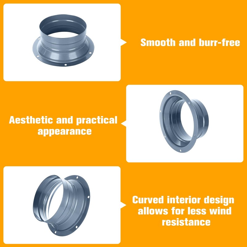Wall Flange for Air Conditioning and Ventilation System Diameter 120