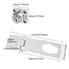 4 Pack Keyed Hasp Latch Lock 4 x 1-5/8 inch