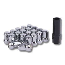 Lock Nuts Silver Car Tire Wheel Nuts M12 Short Nuts Lug Nuts Racing Nuts (P1.5 x 20pcs)