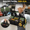 Heavy Duty Tool Bag 16-Inch - 19 Pockets Tool Organizer,