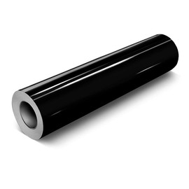 12''× 60'' DIY Automotive High Gloss Vinyl Wrap Roll Sheet, 5ft x 1ft Vinyl Wrap Bubble Free with Air Release Technology, Anti-Scratch,Perfect for Cars DIY Exterior Interior Protect:_Black