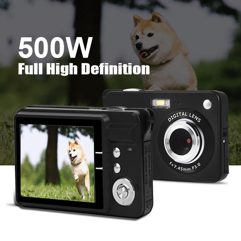 8X Zoom Digital Camera 18MP 2.7in LCD Display, 720P HD