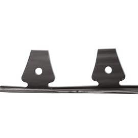 EasyFlex Decorative No-Dig Landscape Edging with Anchoring Spikes, 2.5 in. Tall Scalloped Top Garden Border with Woodgrain Texture, 40 Foot Kit, Black (3210E-40C)