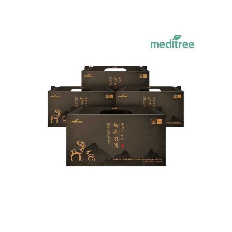 Medtree 메디트리 흑염소 담은 생 녹용진액 4박스(120포) Meditree Black Goat
