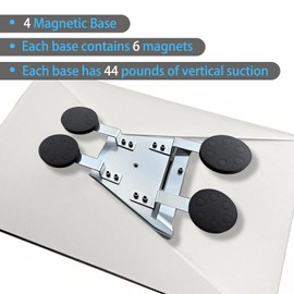 Kineeple for Starlink Gen3 Magnetic Roof Mount, Strong Magnet Mounting Kit for Starlink V3 for RV Boat Roof, Magnetic Base Mount No-Drill Installation