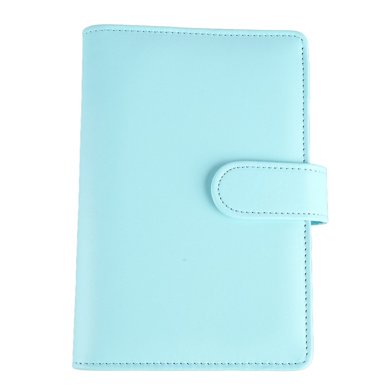 A6 PU Notebook Binder with Transparent Card Pocket Magnet Clasp