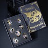 Resin DND Dice Set with Gift Box, 7Pcs Cat Liquid