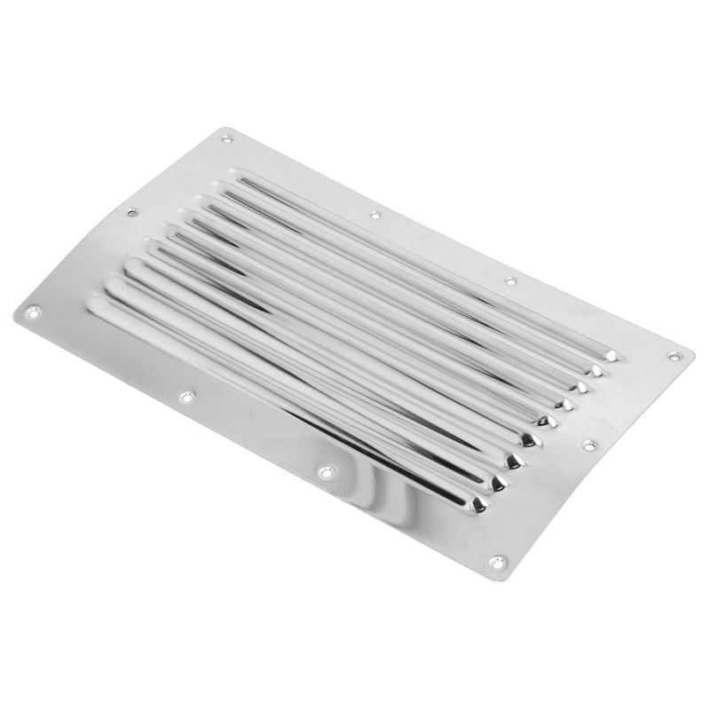 250x150mm Air Vent Louver Grill Cover Stainless Steel Duct Ventilation