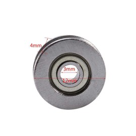 V Groove Bearings, 20 Pack of Set V623ZZ Ball Bearing Pulley 3 × 12 × 4mm / 0.12 × 0.47 × 0.15in V Pulley