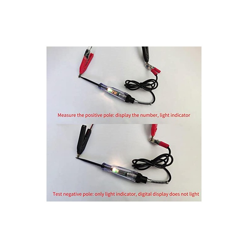 Probador digital de circuito LCD de 3 a 24 V,