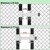 Fixirons Chain Link Fence Double Gate Latch for 1-5/8" or