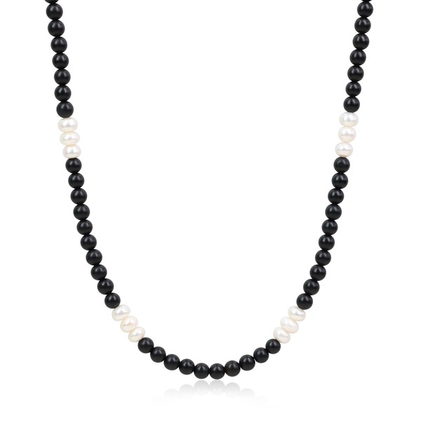 Koai Natural Stone Power Stone Bracelet Triple Wrap Bracelet Necklace, baroque pearl, baroque pearl