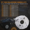 Rear Brake Backing Plate & Bearing Seals Kit Compatible with